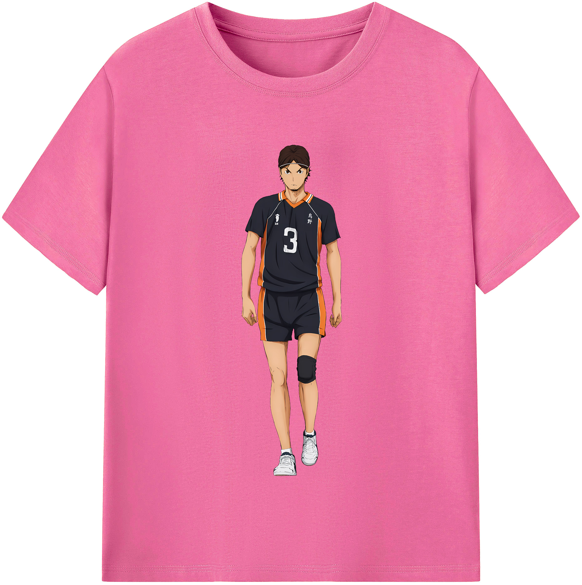 （画像用） ハイキュー!! Haikyu!! レディースカジュアルプリントTシャツ（綿100％）